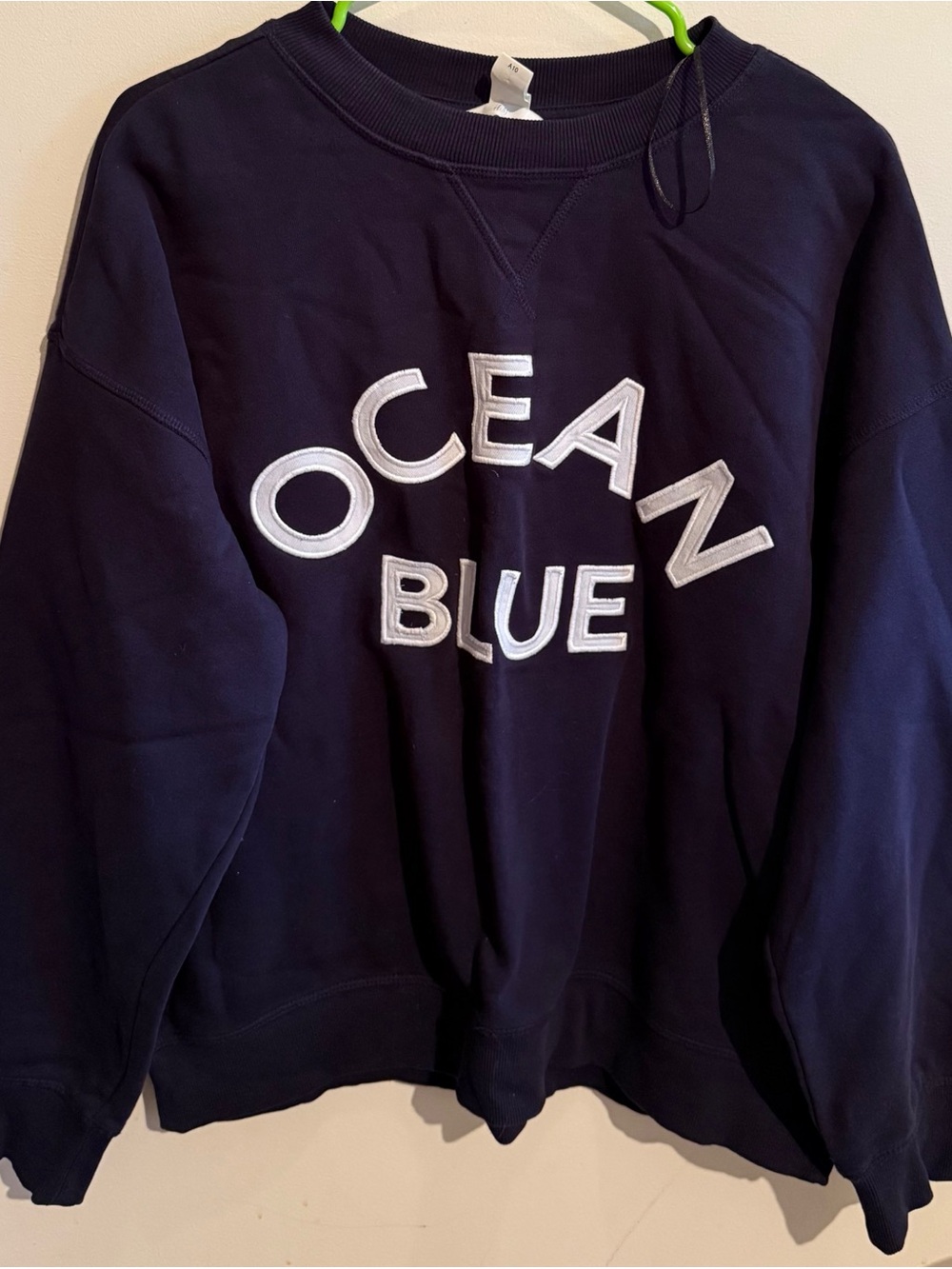 H&M | ocean blue sweatshirt